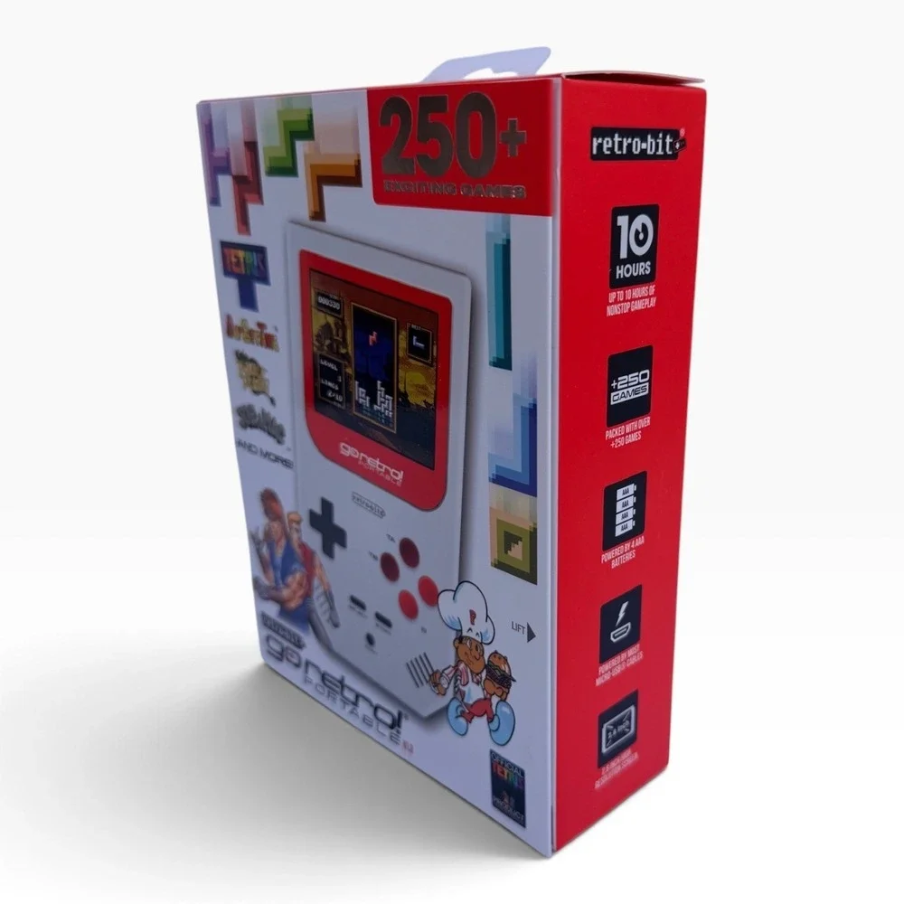 Retro-Bit GoRetro! Portable V1.3 Handheld Gaming Console with 250+ Built-in Game